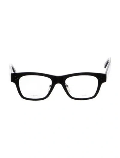 Pre-owned Celine Square Eyeglasses In Black