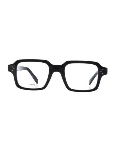 Pre-owned Celine Square Eyeglasses In Black
