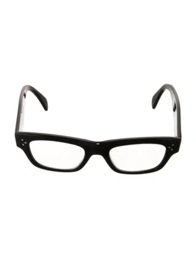Pre-owned Celine Square Eyeglasses In Black