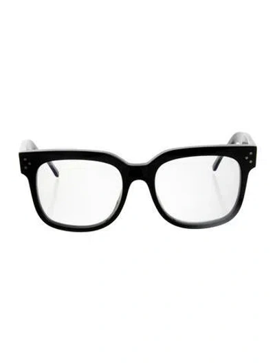 Pre-owned Celine Square Eyeglasses In Black