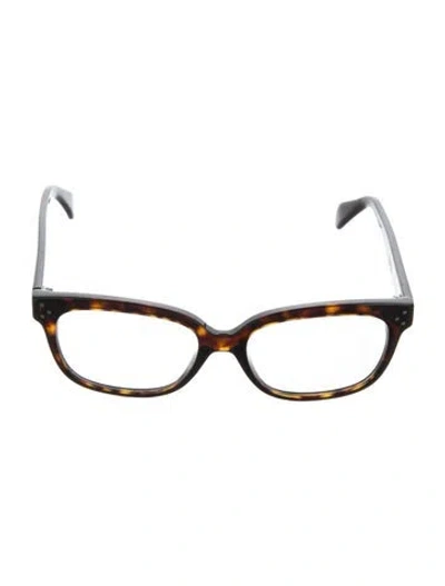 Pre-owned Celine Square Eyeglasses In Brown