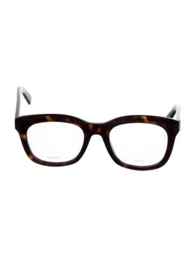 Pre-owned Celine Square Eyeglasses In Brown