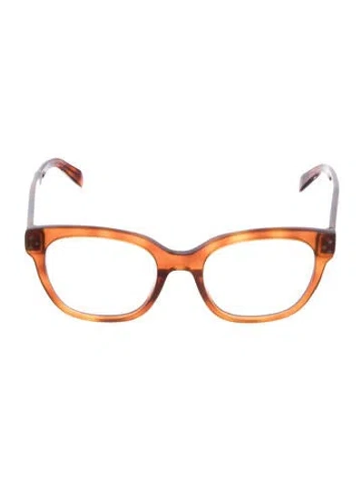 Pre-owned Celine Square Eyeglasses In Brown