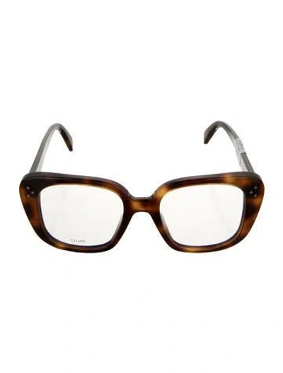 Pre-owned Celine Square Eyeglasses In Brown