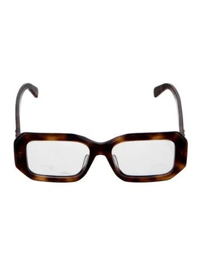 Pre-owned Celine Square Eyeglasses In Brown
