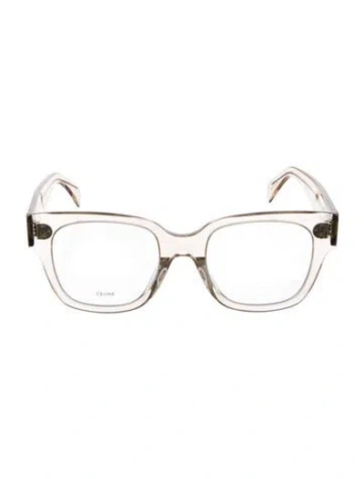 Pre-owned Celine Square Eyeglasses In Clear