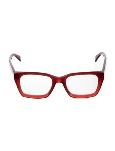 Pre-owned Celine Square Eyeglasses In Red
