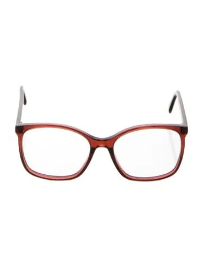 Pre-owned Celine Square Eyeglasses In Red