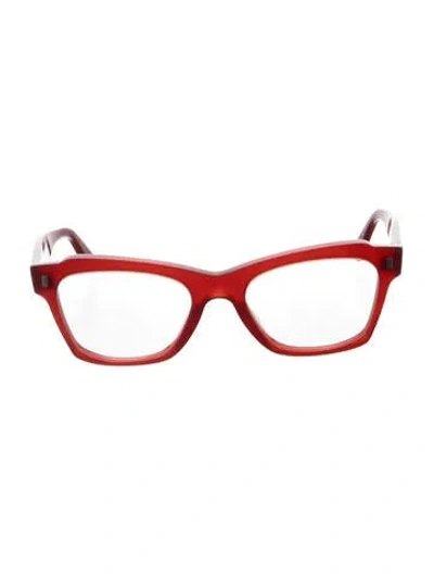 Pre-owned Celine Square Eyeglasses In Red