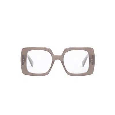 Celine Square Frame Glasses In Brown