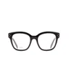 Celine Square Frame Glasses In Black