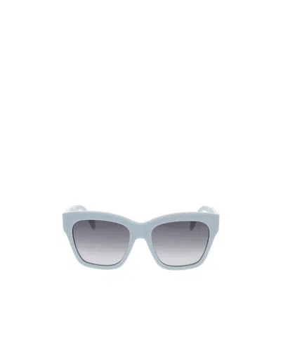 Celine Square-frame Gradient-lenses Sunglasses In Blue