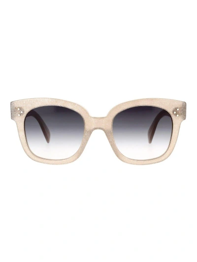 Celine Square Frame Sunglasses In Grey/other / Gradient Smoke