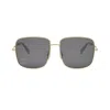 Celine Square Frame Sunglasses In Oro/grigio