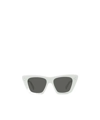 Celine Square-frame Tinted Sunglasses In White