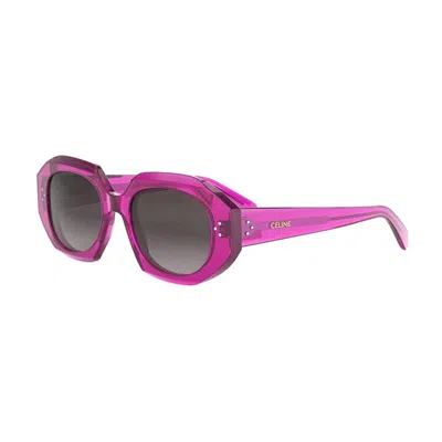 Celine Square Full Rim Sunglasses In Pink