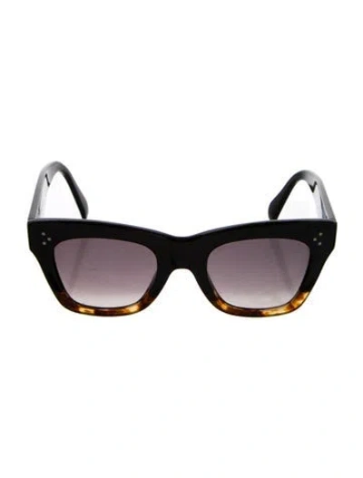 Pre-owned Celine Square Gradient Sunglasses In Black