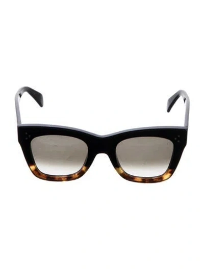 Pre-owned Celine Square Gradient Sunglasses In Black