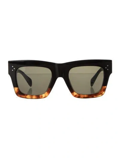Pre-owned Celine Square Gradient Sunglasses In Black/brown