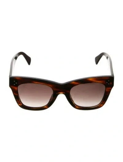Pre-owned Celine Square Gradient Sunglasses In Brown