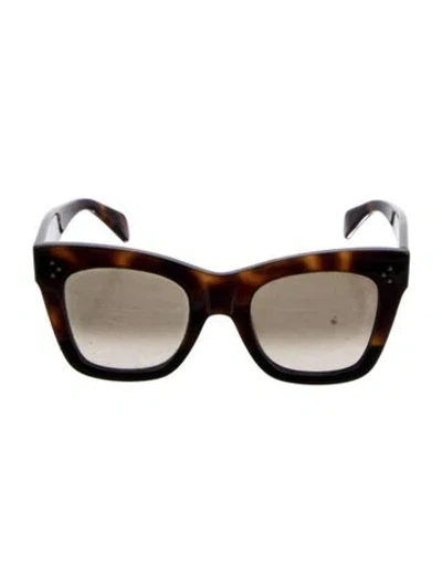 Pre-owned Celine Square Gradient Sunglasses In Brown