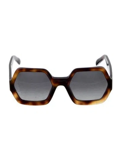 Pre-owned Celine Square Gradient Sunglasses In Brown
