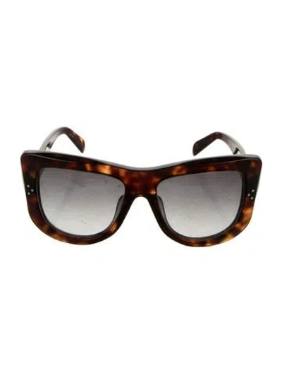 Pre-owned Celine Square Gradient Sunglasses In Brown