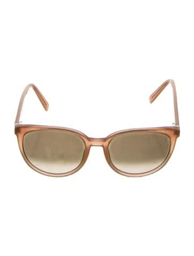 Pre-owned Celine Square Gradient Sunglasses In Brown/clear