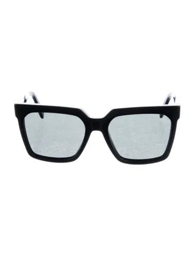 Pre-owned Celine Square Mirrored Sunglasses In Black