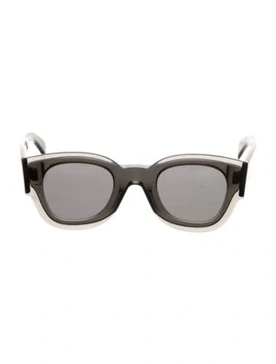 Pre-owned Celine Square Mirrored Sunglasses In Black