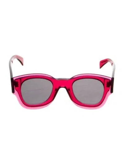 Pre-owned Celine Square Mirrored Sunglasses In Pink