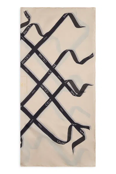 Celine Square Silk Twill Scarf - 90 Cm X 90 Cm In Multi