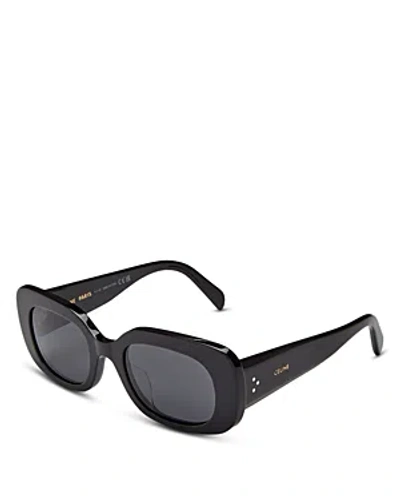 Celine Square Sunglasses, 51mm In Black