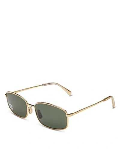 Celine Square Sunglasses, 60mm In Gold
