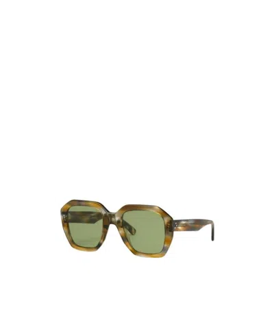 Celine Square Sunglasses In Green