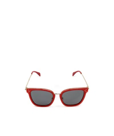 Celine Square Sunglasses In Red