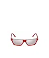 Celine Square Sunglasses In Red