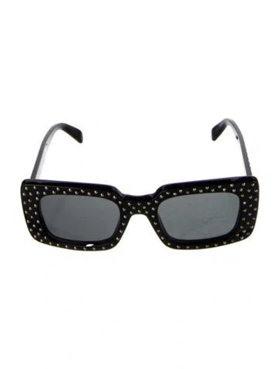 Pre-owned Celine Square Tinted Sunglasses In Black