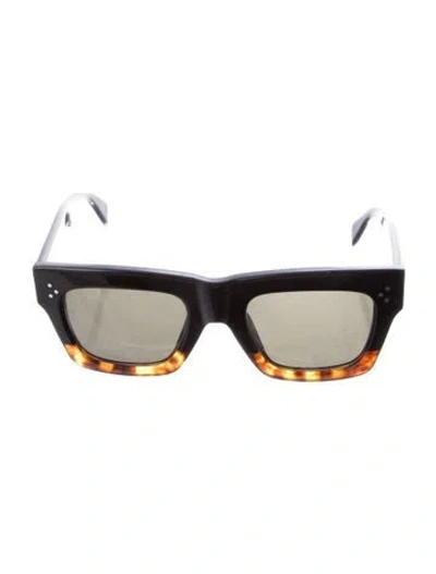 Pre-owned Celine Square Tinted Sunglasses In Black