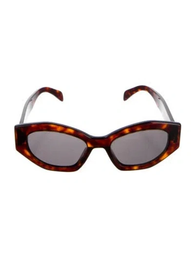 Pre-owned Celine Square Tinted Sunglasses In Brown