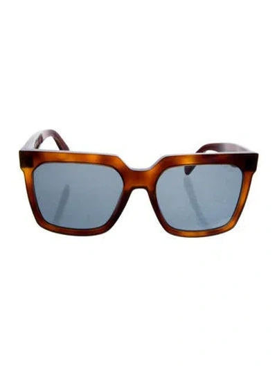 Pre-owned Celine Square Tinted Sunglasses In Brown