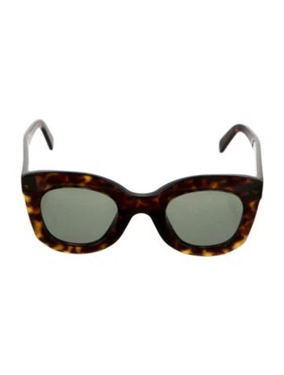 Pre-owned Celine Square Tinted Sunglasses In Brown