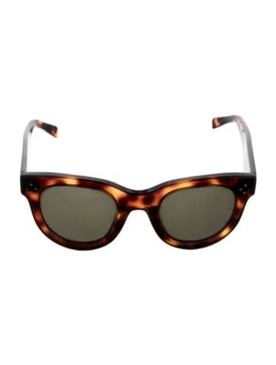 Pre-owned Celine Square Tinted Sunglasses In Brown