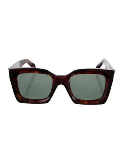 Pre-owned Celine Square Tinted Sunglasses In Brown
