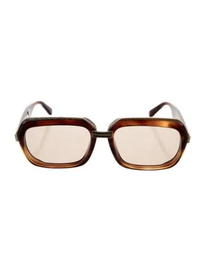 Pre-owned Celine Square Tinted Sunglasses In Brown