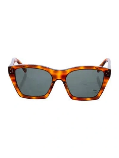 Pre-owned Celine Square Tinted Sunglasses In Brown