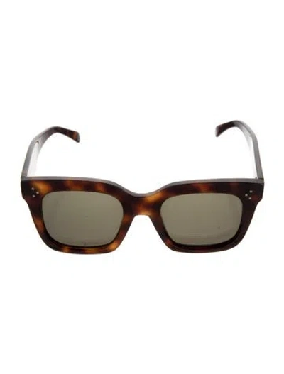 Pre-owned Celine Square Tinted Sunglasses In Brown