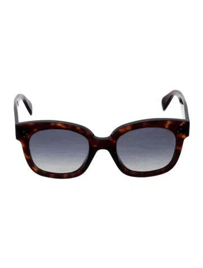 Pre-owned Celine Square Tinted Sunglasses In Brown