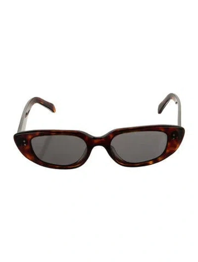 Pre-owned Celine Square Tinted Sunglasses In Brown