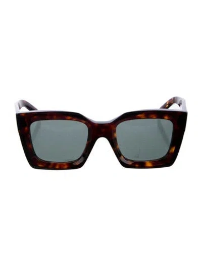 Pre-owned Celine Square Tinted Sunglasses In Brown